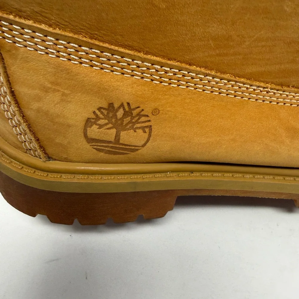 Timberland 6 Inch Premium Waterproof Wheat Nubuck Boots Junior Size 4M 12909